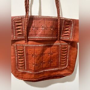 Artisan Unique Leather Tote Bag